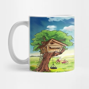 Hand tree house Mug